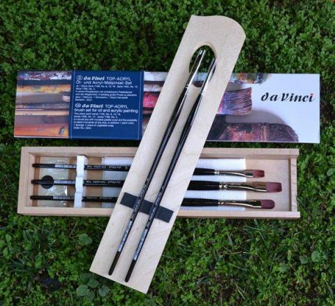 Set pennelli DA VINCI TOP-ACRYL per olio e acrilico in fibra sintetica Set pennelli DA VINCI TOP-ACRYL per olio e acrilico in fibra sintetica